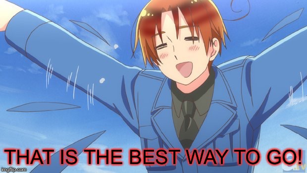 Aph Italy | THAT IS THE BEST WAY TO GO! | image tagged in aph italy | made w/ Imgflip meme maker