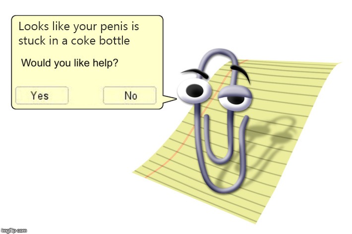 image tagged in clippy,memes,coke | made w/ Imgflip meme maker