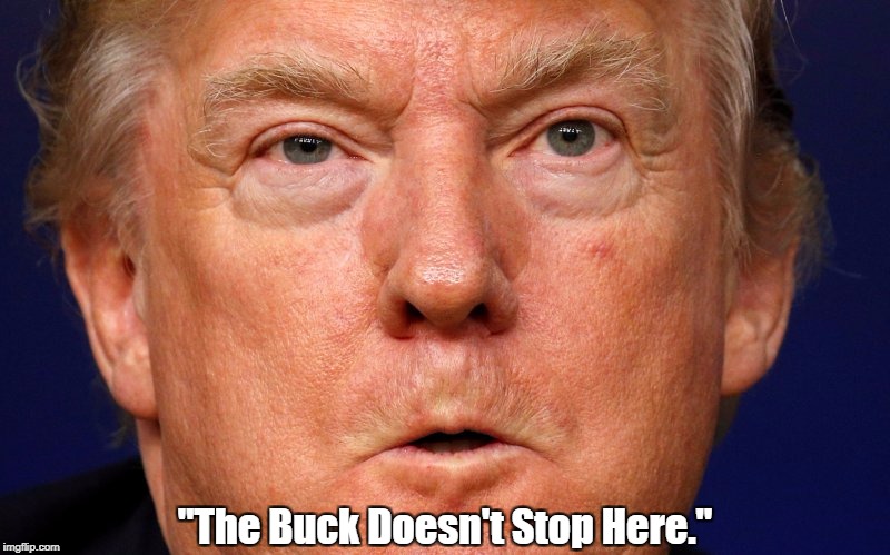 "The Buck Doesn't Stop Here." | made w/ Imgflip meme maker