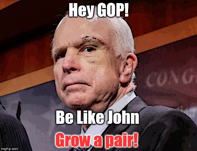 Hey GOP! Be Like John; Grow a pair! | made w/ Imgflip meme maker