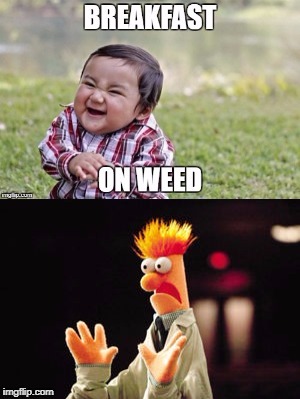 image tagged in memes,weed,evil toddler | made w/ Imgflip meme maker