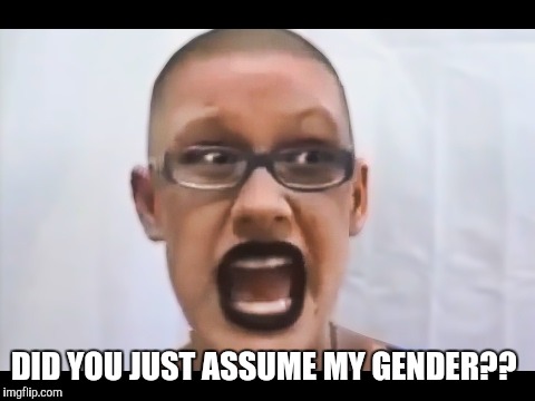 DID YOU JUST ASSUME MY GENDER?? | made w/ Imgflip meme maker