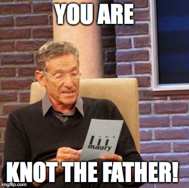 Maury Lie Detector | YOU ARE; KNOT THE FATHER! | image tagged in memes,maury lie detector | made w/ Imgflip meme maker