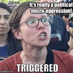 It’s really a political micro-aggression! | made w/ Imgflip meme maker