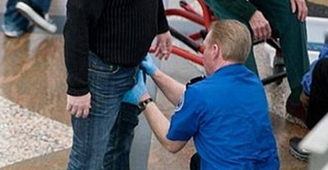 TSA touching Blank Meme Template