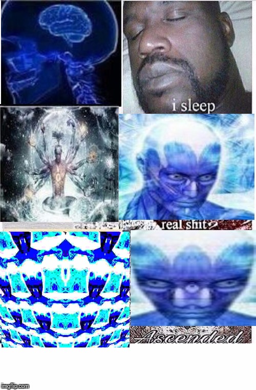 Ascended | image tagged in i sleep,expanding brain meme,succ,mixed meme,one piece | made w/ Imgflip meme maker