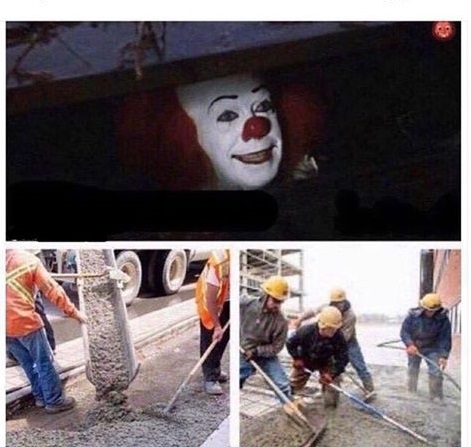 High Quality pennywise cement Blank Meme Template