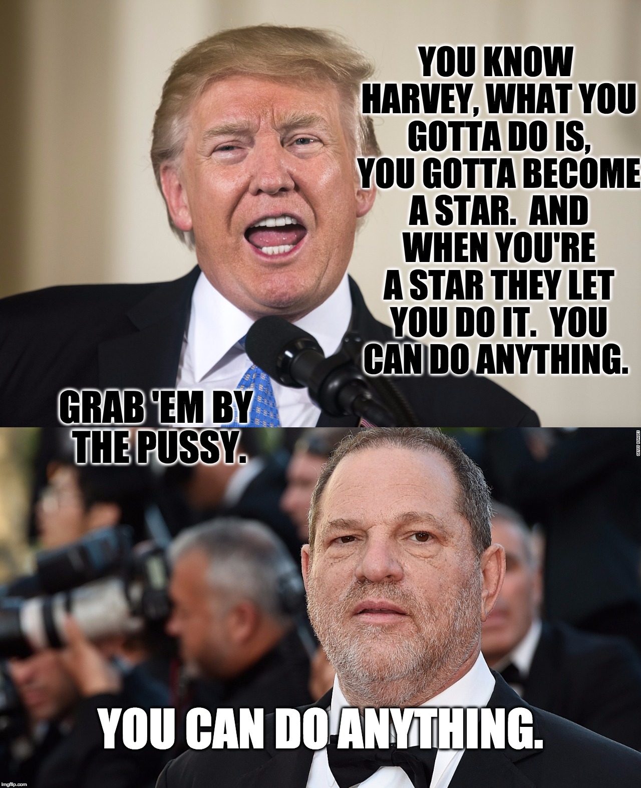 Donald Gives Harvey Some Advice Imgflip