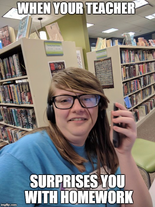 WHEN YOUR TEACHER; SURPRISES YOU WITH HOMEWORK | image tagged in rabbit face | made w/ Imgflip meme maker