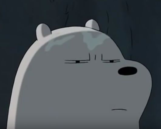 Ice Bear Does Not Approve Blank Meme Template