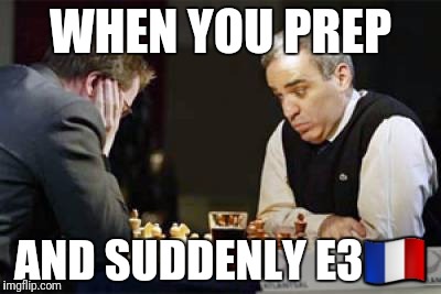 WHEN YOU PREP AND SUDDENLY E3 | made w/ Imgflip meme maker