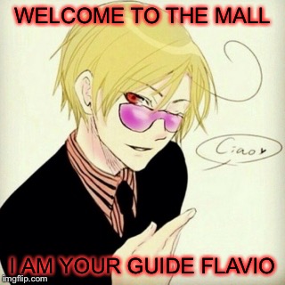 WELCOME TO THE MALL I AM YOUR GUIDE FLAVIO | made w/ Imgflip meme maker