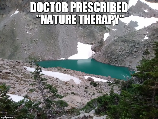 DOCTOR PRESCRIBED "NATURE THERAPY" | made w/ Imgflip meme maker