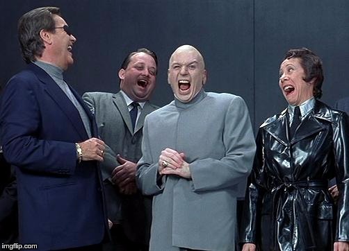 evil laughing group | . | image tagged in evil laughing group | made w/ Imgflip meme maker