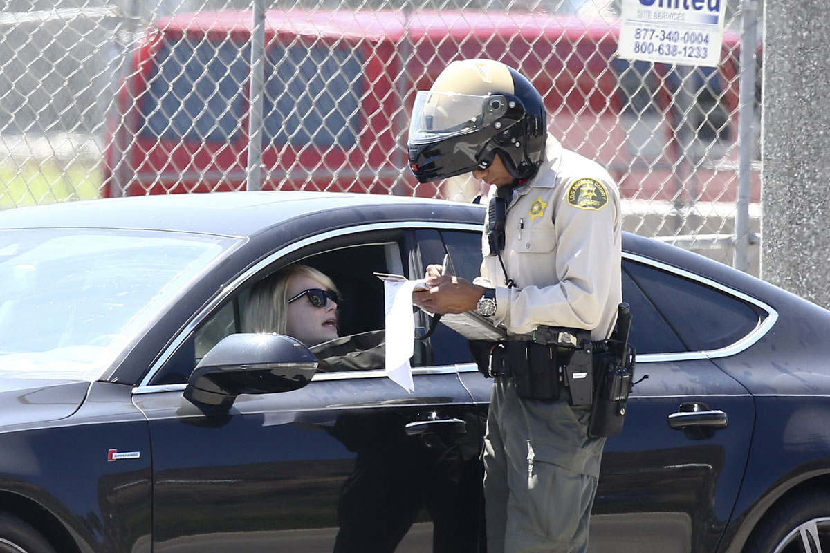 High Quality Emma stone speeding ticket Blank Meme Template