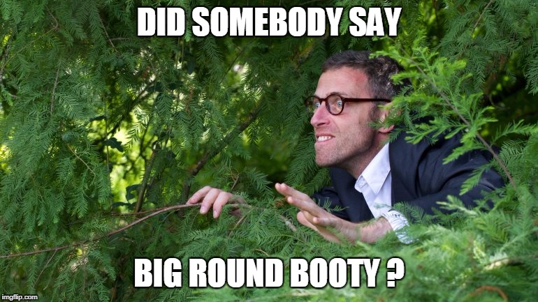 DID SOMEBODY SAY BIG ROUND BOOTY ? | made w/ Imgflip meme maker
