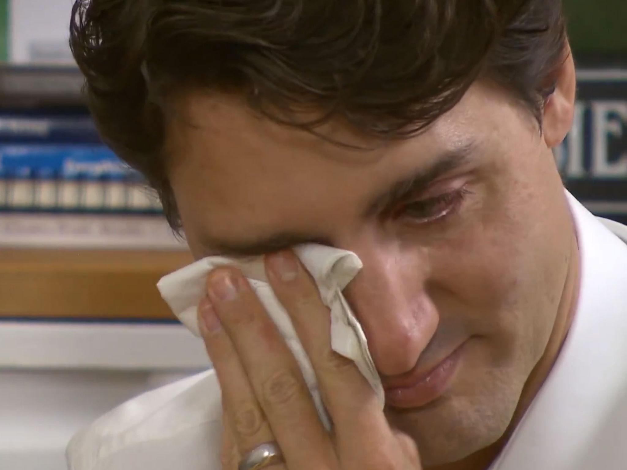 Justin Weeping Blank Meme Template