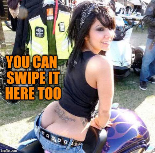 YOU CAN SWIPE IT HERE TOO | made w/ Imgflip meme maker