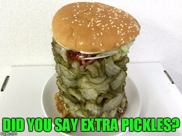 DID YOU SAY EXTRA PICKLES? | made w/ Imgflip meme maker