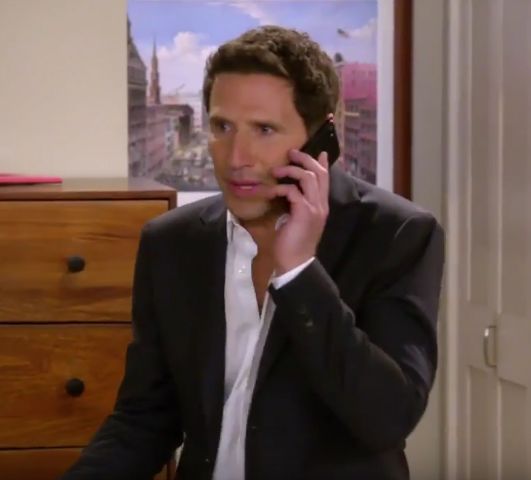 on the phone Blank Meme Template