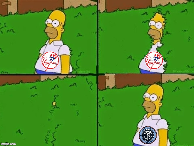 There's always Soccer! | image tagged in new york,yankees,nycfc,baseball,soccer | made w/ Imgflip meme maker