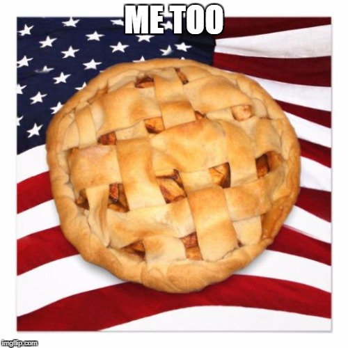 Patriotic Pie | ME TOO | image tagged in patriotic pie | made w/ Imgflip meme maker