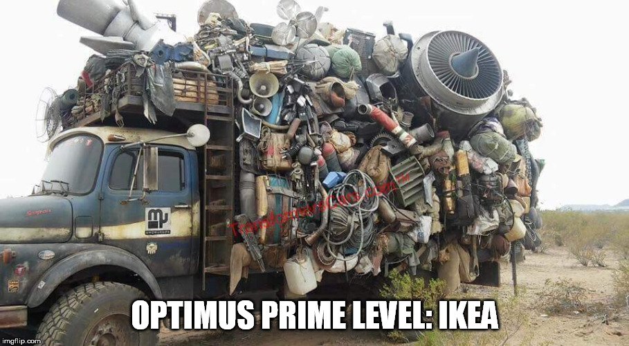 OPTIMUS PRIME LEVEL: IKEA | made w/ Imgflip meme maker