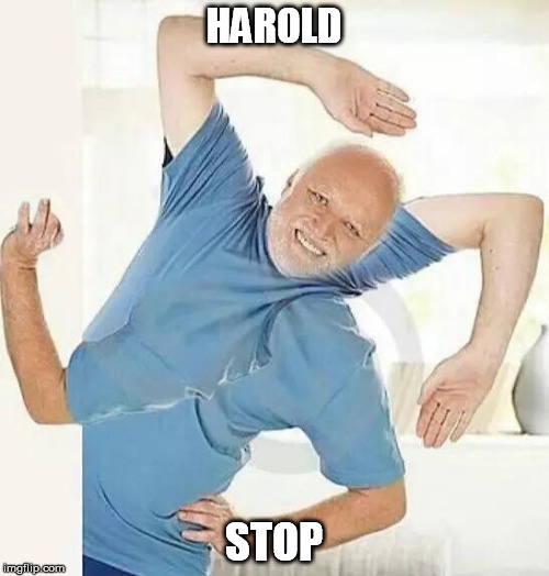 HAROLD STOP | made w/ Imgflip meme maker