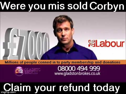 image tagged in mis sold corbyn | made w/ Imgflip meme maker