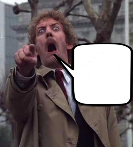 High Quality Invasion of The Body Snatchers Donald Sutherland  Blank Meme Template
