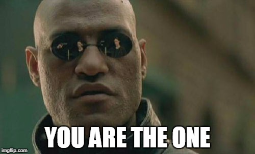 Matrix Morpheus Meme | YOU ARE THE ONE | image tagged in memes,matrix morpheus | made w/ Imgflip meme maker