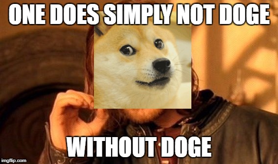 One Does Not Simply | ONE DOES SIMPLY NOT DOGE; WITHOUT DOGE | image tagged in memes,one does not simply | made w/ Imgflip meme maker