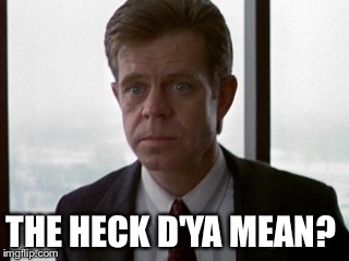 THE HECK D'YA MEAN? | image tagged in fargo | made w/ Imgflip meme maker