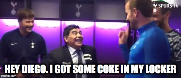 HEY DIEGO. I GOT SOME COKE IN MY LOCKER | image tagged in diego_meets_harry | made w/ Imgflip meme maker