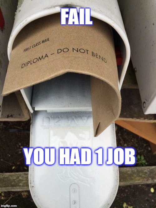 ppl suck | FAIL; YOU HAD 1 JOB | image tagged in job fail,epic fail | made w/ Imgflip meme maker