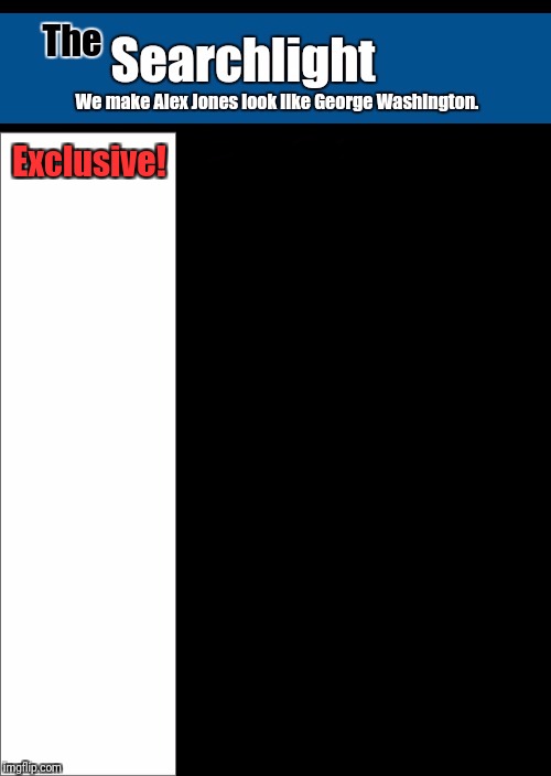 High Quality New blank Searchlight cover Blank Meme Template