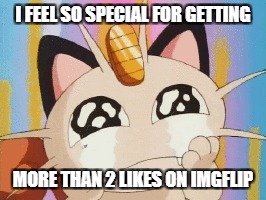 I FEEL SO SPECIAL FOR GETTING MORE THAN 2 LIKES ON IMGFLIP | made w/ Imgflip meme maker