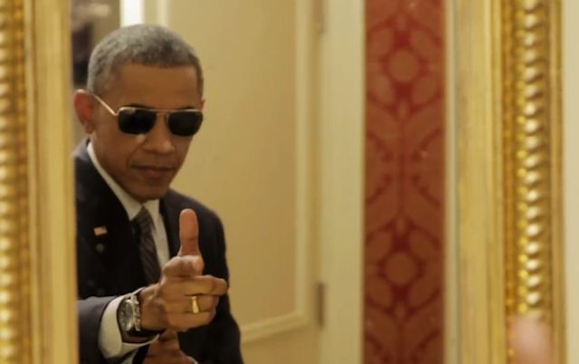 Obama Finger Guns Blank Meme Template
