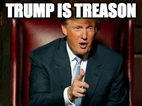 Donald Trump | TRUMP IS TREASON | image tagged in donald trump | made w/ Imgflip meme maker
