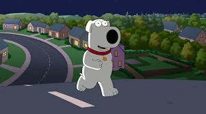 Family guy Brian running Blank Meme Template