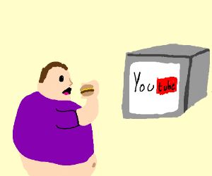 High Quality Fat guy youtube Blank Meme Template