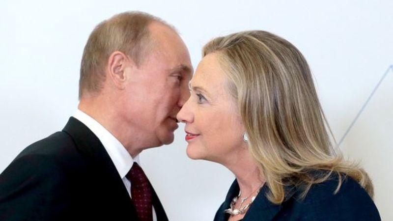 Putin Hillary Blank Meme Template