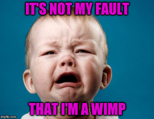 IT'S NOT MY FAULT THAT I'M A WIMP | made w/ Imgflip meme maker