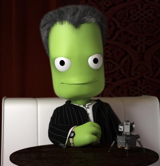 High Quality The Most Interesting Kerbal In The World  Blank Meme Template