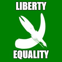 Hoof & Horn | LIBERTY EQUALITY | image tagged in hoof  horn | made w/ Imgflip meme maker