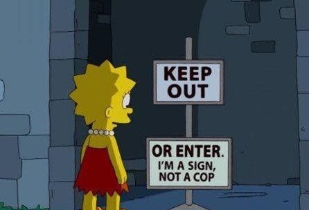 Keep out or enter Blank Meme Template