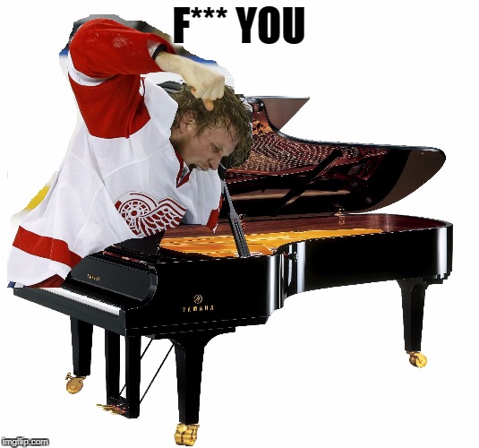 Abby punching pianos | F*** YOU | image tagged in funny gif | made w/ Imgflip meme maker