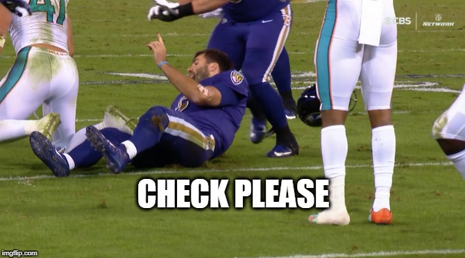 Check Please Dolphins | CHECK PLEASE | image tagged in nfl memes,nfl,nfl football,baltimore ravens,miami dolphins,funny | made w/ Imgflip meme maker