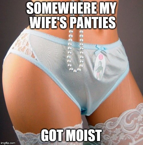 SOMEWHERE MY WIFE'S PANTIES GOT MOIST | made w/ Imgflip meme maker