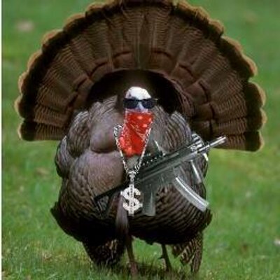 Gangsta turkey Blank Meme Template